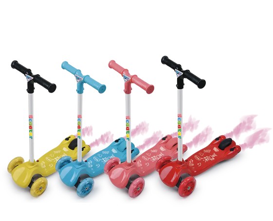Scootergids voor kinderen: leeftijd, structuur en scenario's